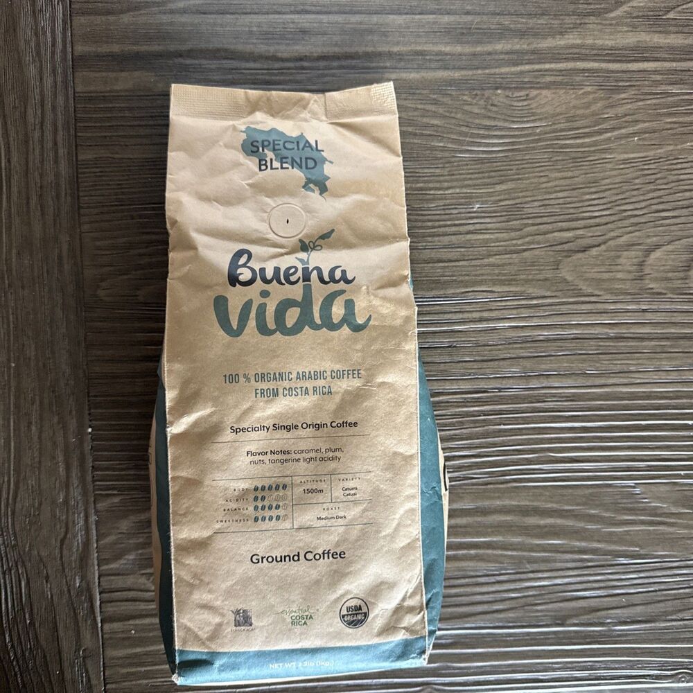 Buena Vida Special Blend 100 % Organic Coffee, Medium Dark